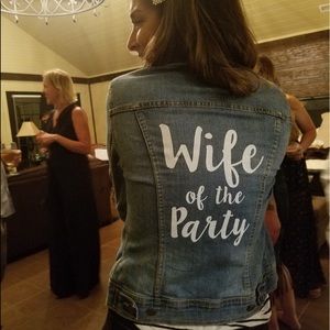 “Wife of the Party” jean jacket